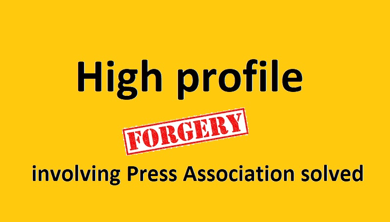 Police solves high profile forgery case: Kaloo identifies the Culprit