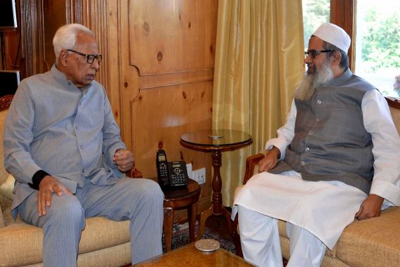 مولانا محمود مدنی کی جموں کشمیر کے گورنر سے ملاقات