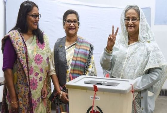 شیخ حسینہ”فاتح“قرار،بی بی سی نے دھاندلی کی گواہی دی